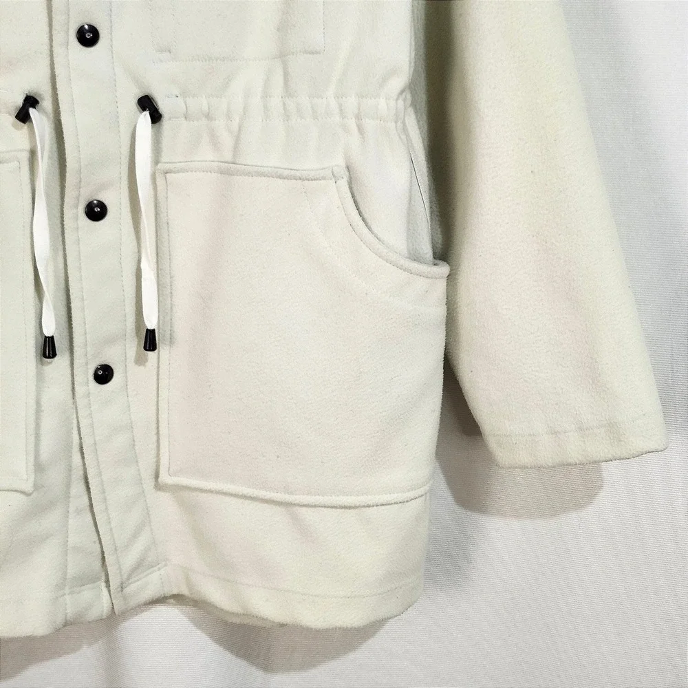 RARE Surf-Fur Sea Vibes Swim Jacket Small Unisex Cream‎ Changing Robe Boat Coat